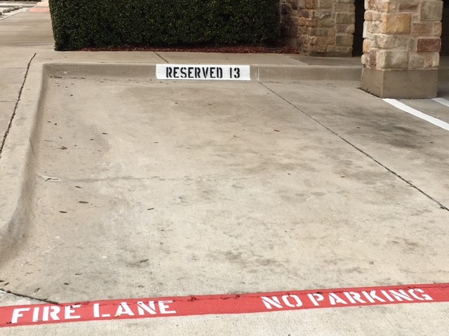 Custom Stenciling Curb Painting Allen TX