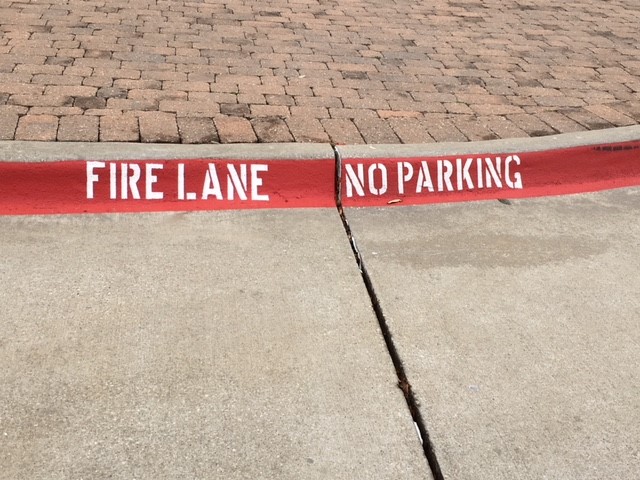 Fire Lane Striping In Allen TX